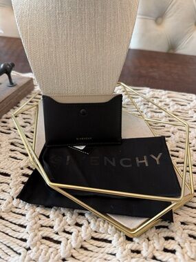 Givenchy Colorblock Leather Card Case - Black - New with Tags